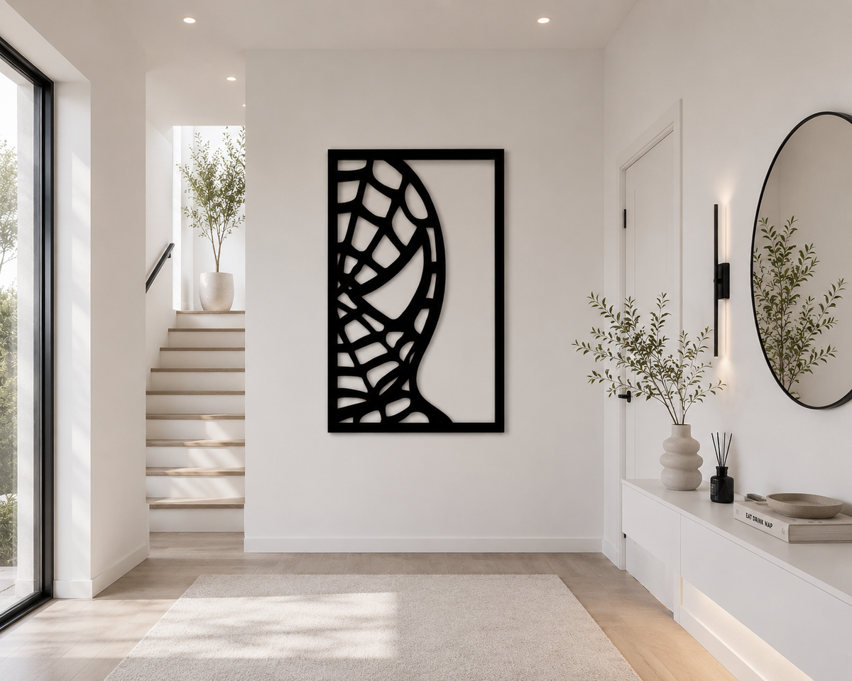 Décoration Murale Abstraite en Métal 60*39cm